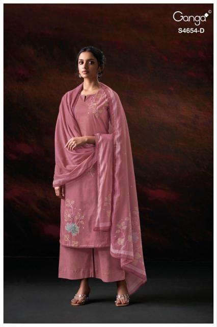Ganga kiarae 4654 wholesale market of dress material in rajkot  - wholesale export